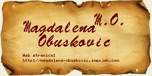 Magdalena Obušković vizit kartica